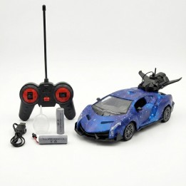 Carro Control Remoto Galaxia Con Vapor Y Luces Recargable
