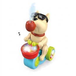 Juguete Perro Musico Baterista Triciclo Luces Sonido Vapor