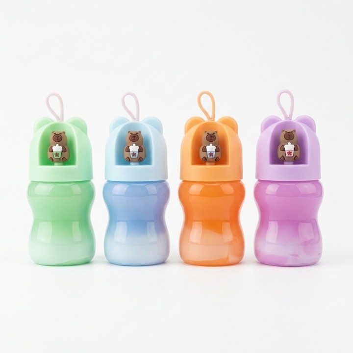 Set 4 Slime Biberon Oso Capibara Juguete Antiestres Infantil