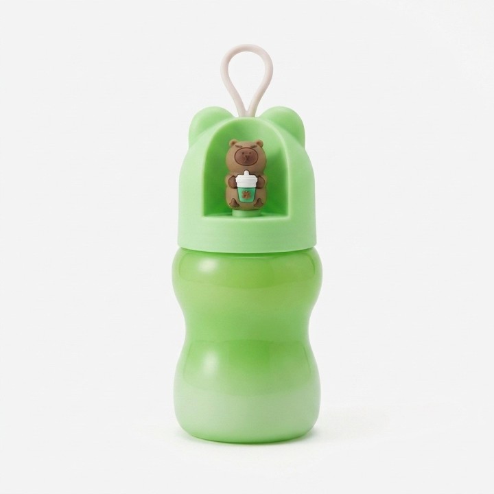 Set 4 Slime Biberon Oso Capibara Juguete Antiestres Infantil