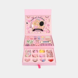 Set Maquillaje Niñas Juguete Accesorios Cofre Espejo