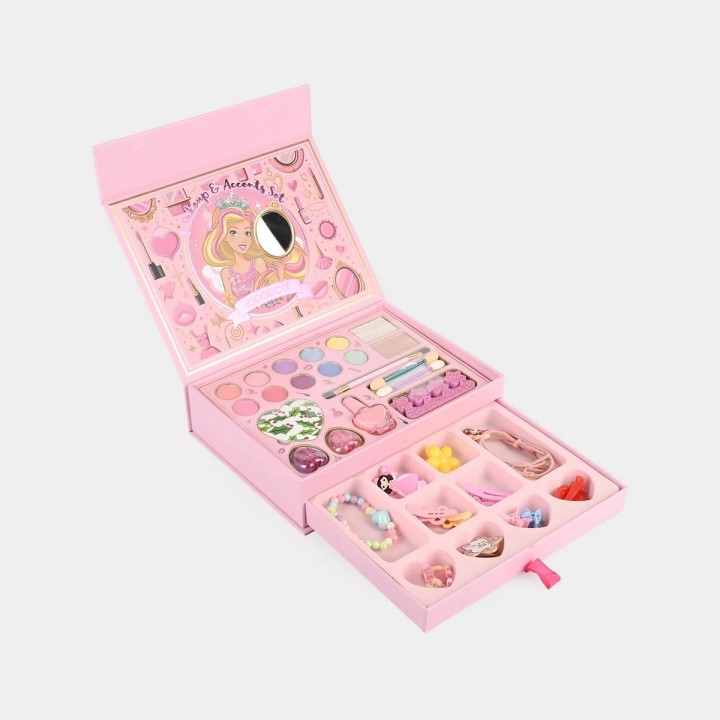 Set Maquillaje Niñas Juguete Accesorios Cofre Espejo