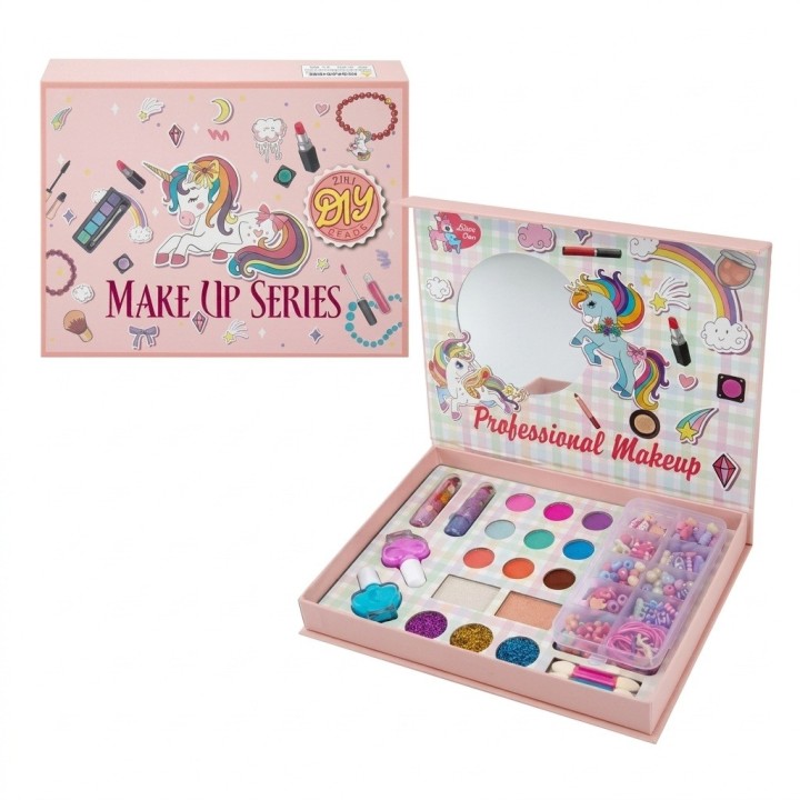 Set Maquillaje Niñas Juguete Bisutería Espejo Accesorios
