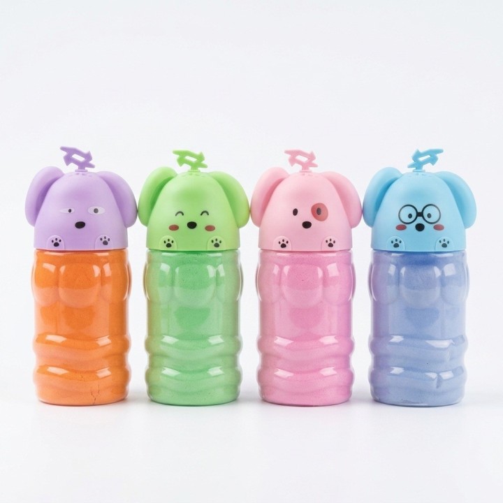 Slime En Envase Perrito Set 4 Unidades Antiestrés