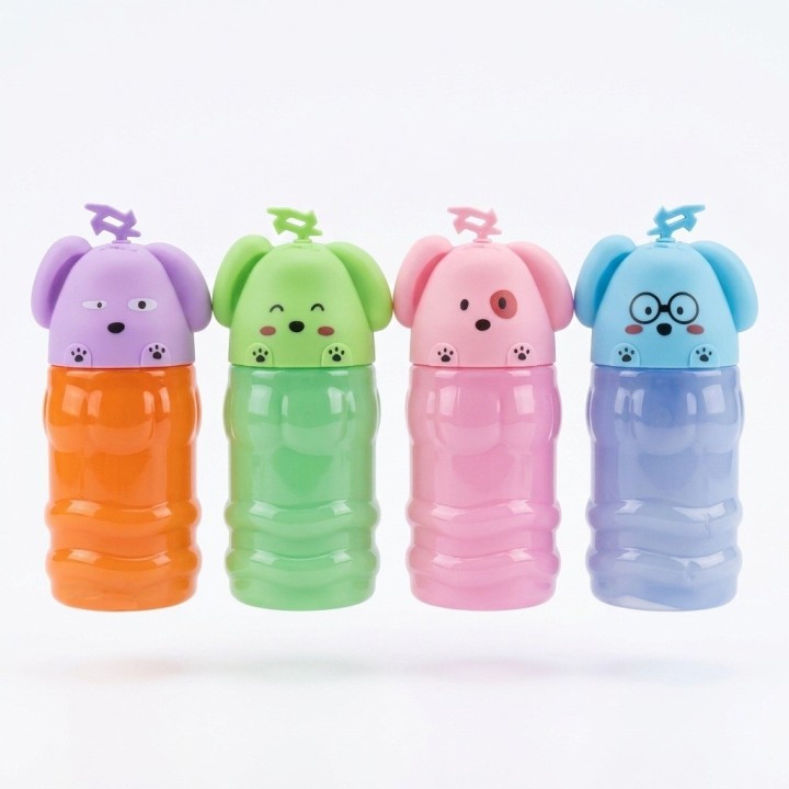 Slime En Envase Perrito Set 4 Unidades Antiestrés