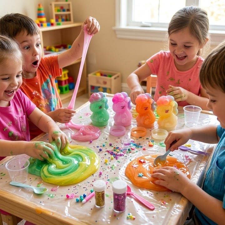 Slime Pony En Envase Set 4 Unidades Antiestrés