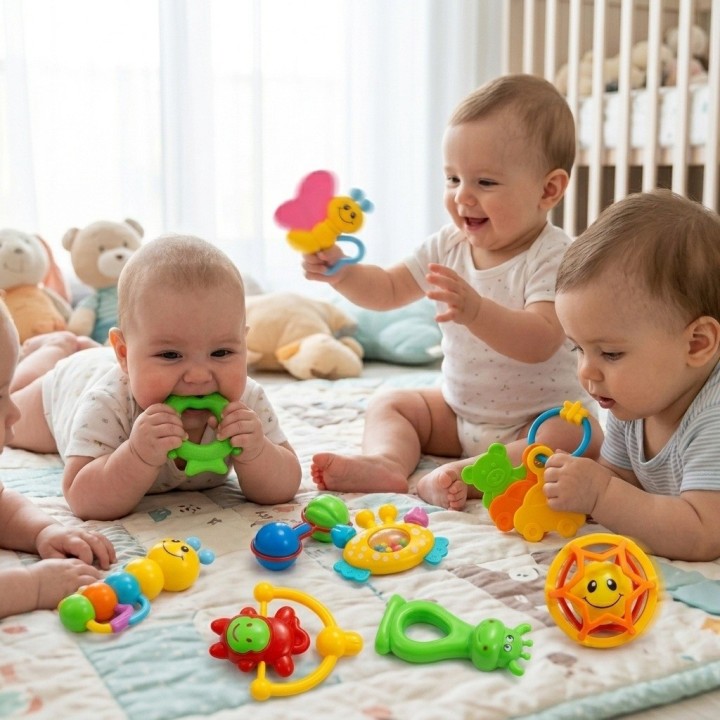 Sonajeros Mordedores Bebé Set Juguetes Estimulación