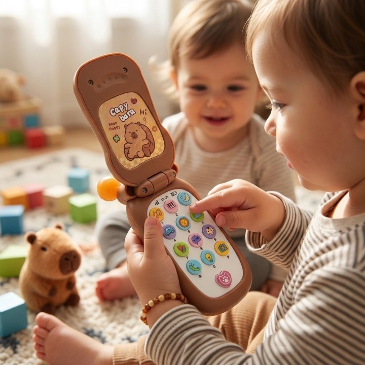 Teléfono Celular Musical Capibara Juguete Infantil + Bateria