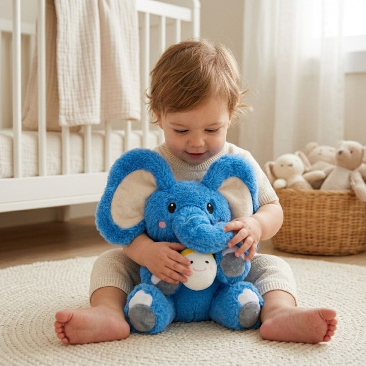 Peluche Elefante Interactivo Mueve Orejas Y Canta Para Bebé