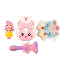 Set Juguete Bolso Conejo Varita Muñeca Dulces Para Niña