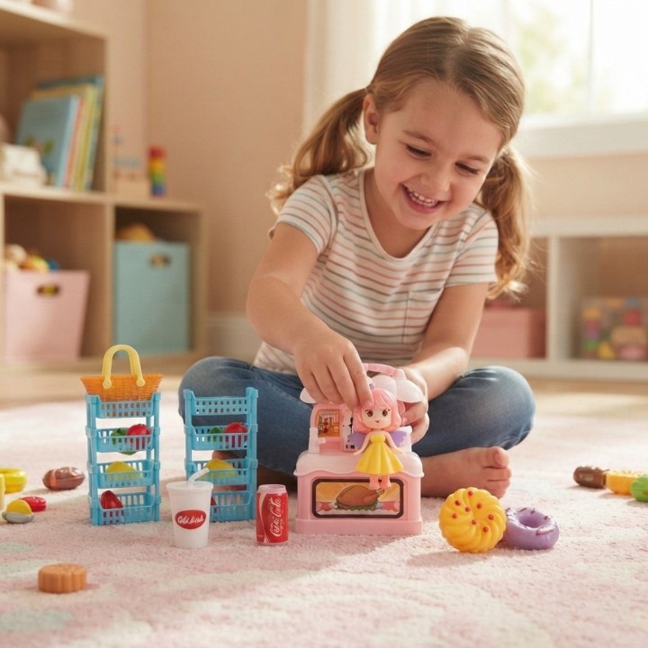 Set Tienda Postres Infantil Juguete Niña Accesorios