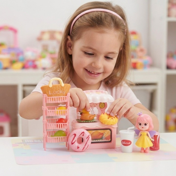 Set Tienda Postres Infantil Juguete Niña Accesorios