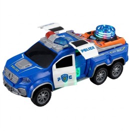 Carro De Policía De Juguete Con Luz Y Sonido Rotación 360