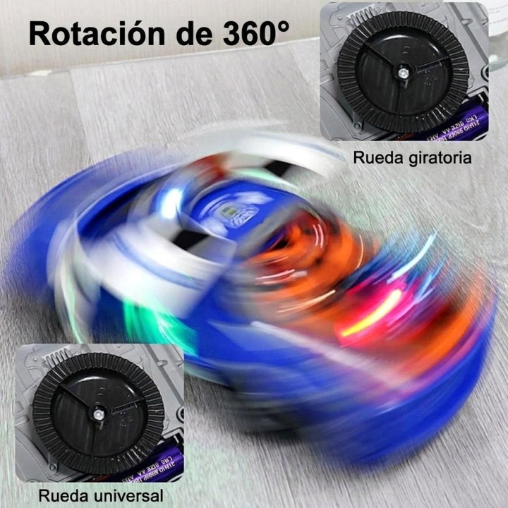 Carro De Policía De Juguete Con Luz Y Sonido Rotación 360