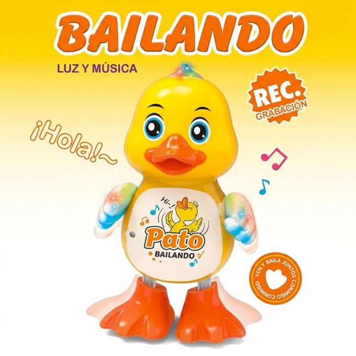 Pato Bailarín Musical Con Luces Y Sonido Juguete Bebé