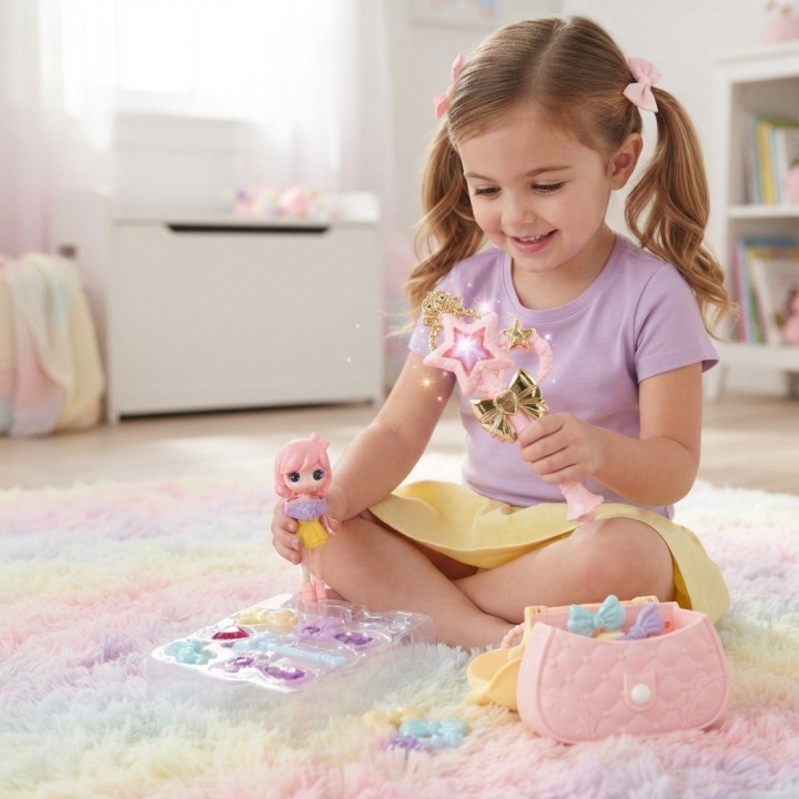 Set De Princesa Juguete Muñeca Bolso Varita Accesorios