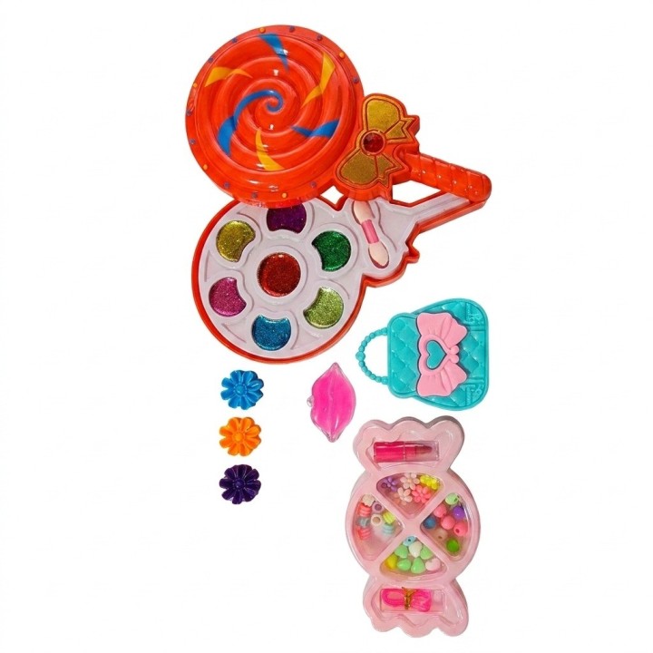 Set Maquillaje Niñas Juguete Dulce Paleta Bisutería
