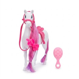 Caballo De Juguete Con Cabello Y Accesorios Estilo Rosa