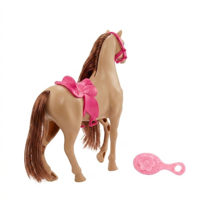 Caballo De Juguete Con Cabello Y Accesorios Estilo Rosa