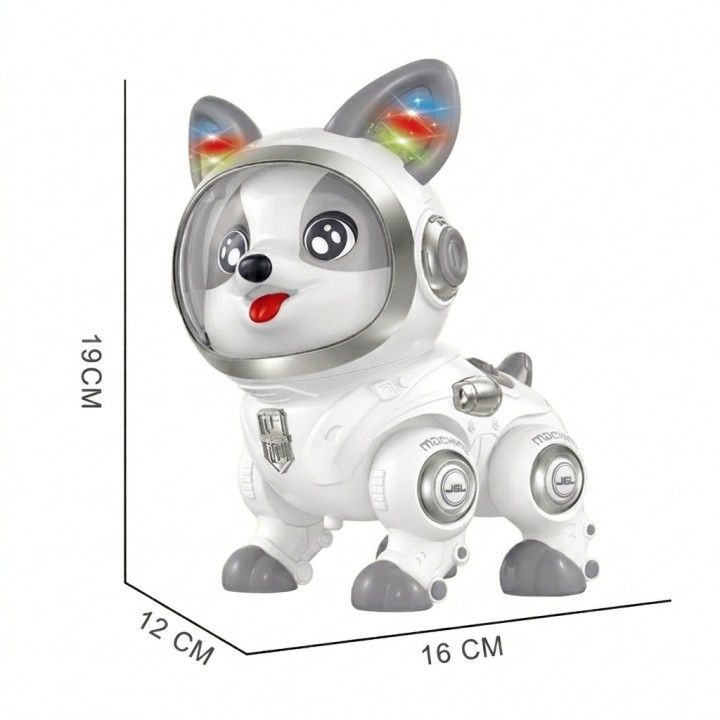 Perro Robot Inteligente Astronauta Interactivo + Luz Sonido