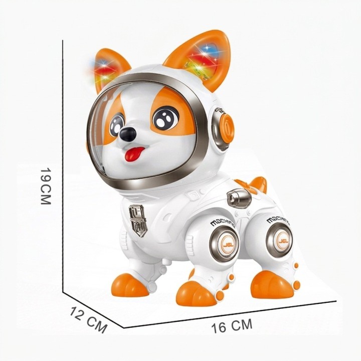 Perro Robot Inteligente Astronauta Interactivo + Luz Sonido