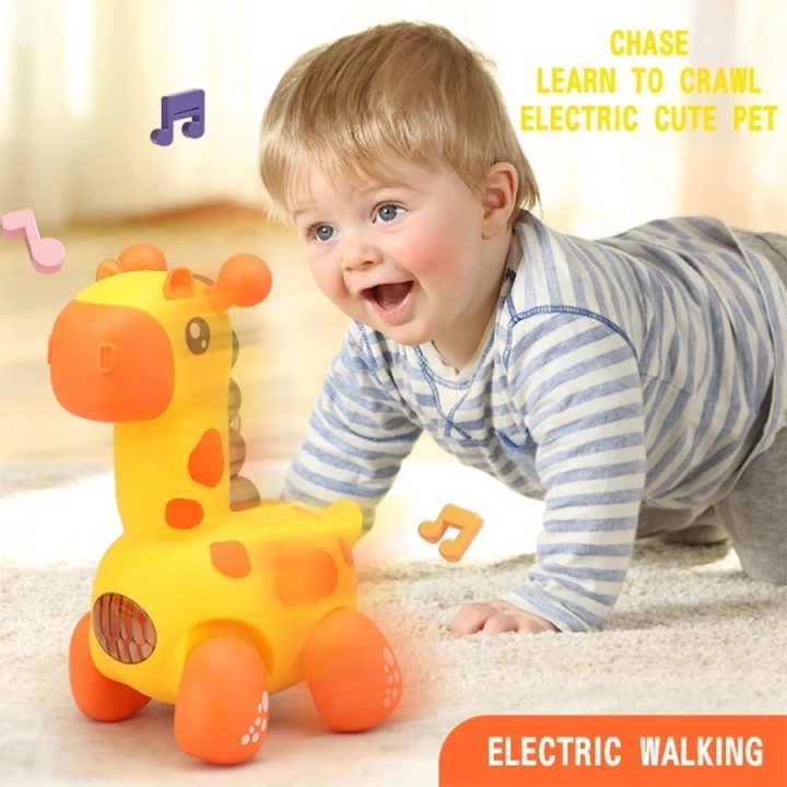Jirafa Juguete Musical Interactiva Para Bebés Con Luz