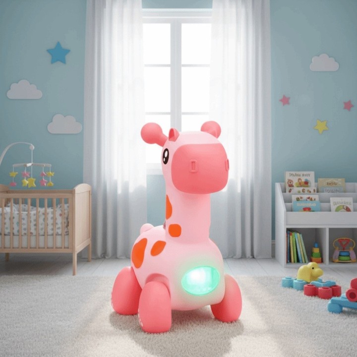 Jirafa Juguete Musical Interactiva Para Bebés Con Luz