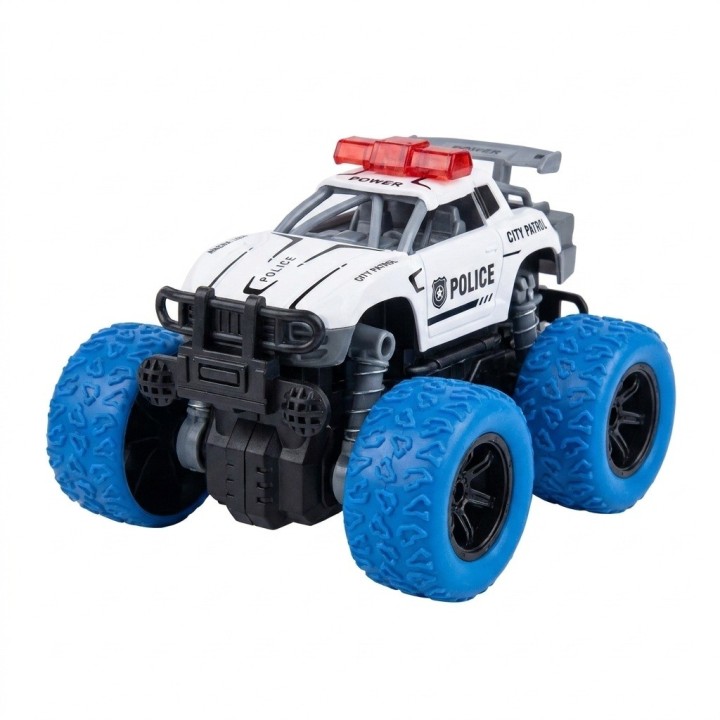 Carro Monstruo Policía Todoterreno De Carreras A Fricción