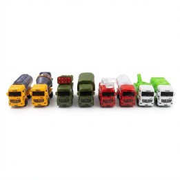Set 6 Carros Juguete Camiones Cuerda Bombero Militar Niños