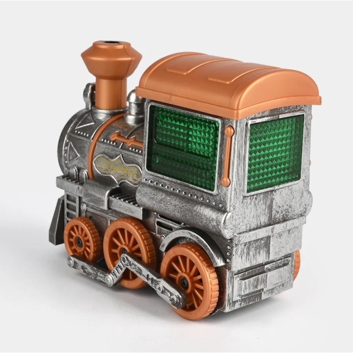 Tren Locomotora A Vapor Electrico Juguete Con Luz Y Musica