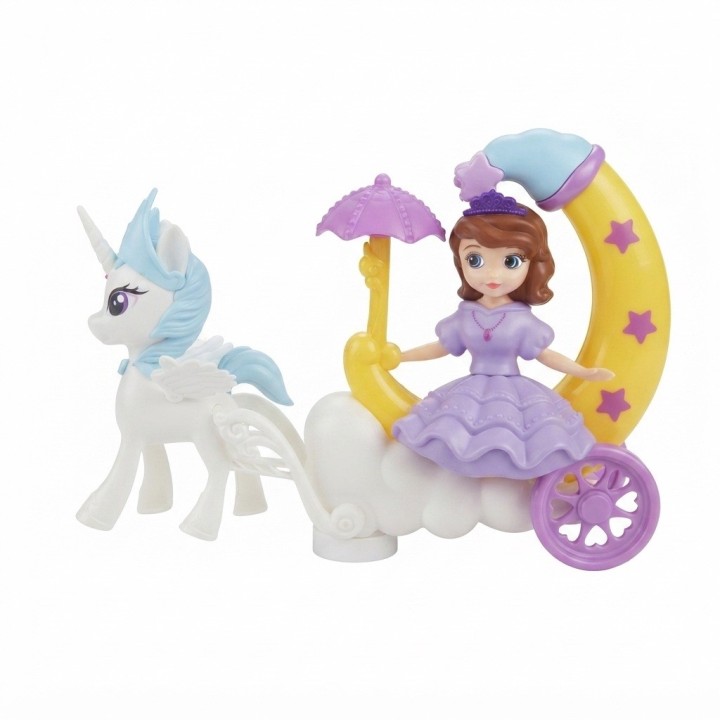 Princesa En Carroza De Luna Unicornio Juguete Interactivo