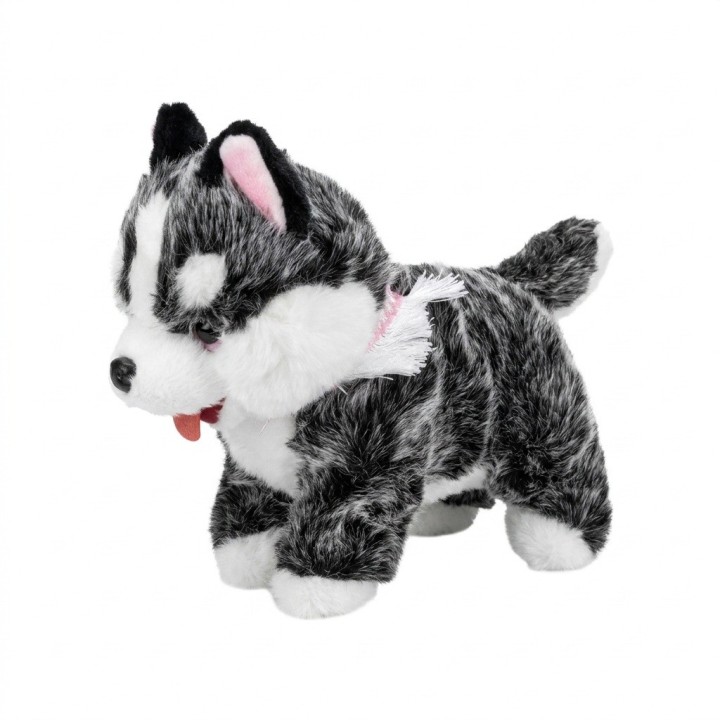 Perro Peluche Husky Interactivo Con Sonido Y Movimiento