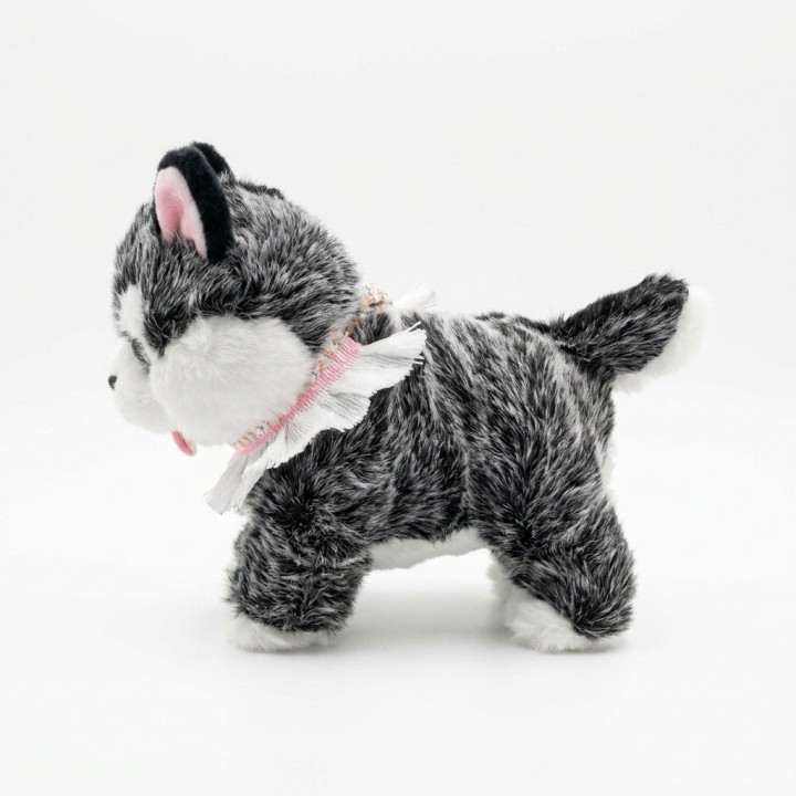 Perro Peluche Husky Interactivo Con Sonido Y Movimiento