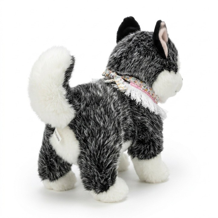 Perro Peluche Husky Interactivo Con Sonido Y Movimiento