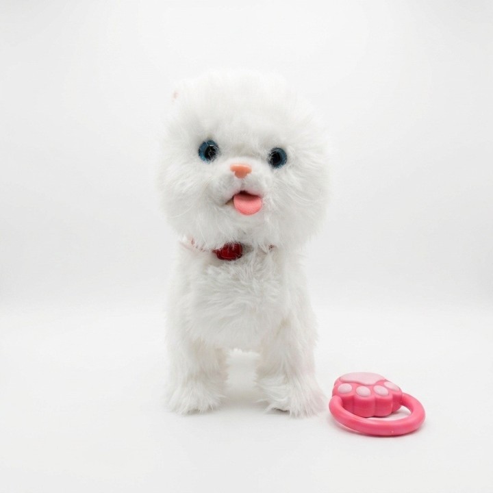 Gato Peluche Interactivo Camina Con Correa Y Sonido Niños