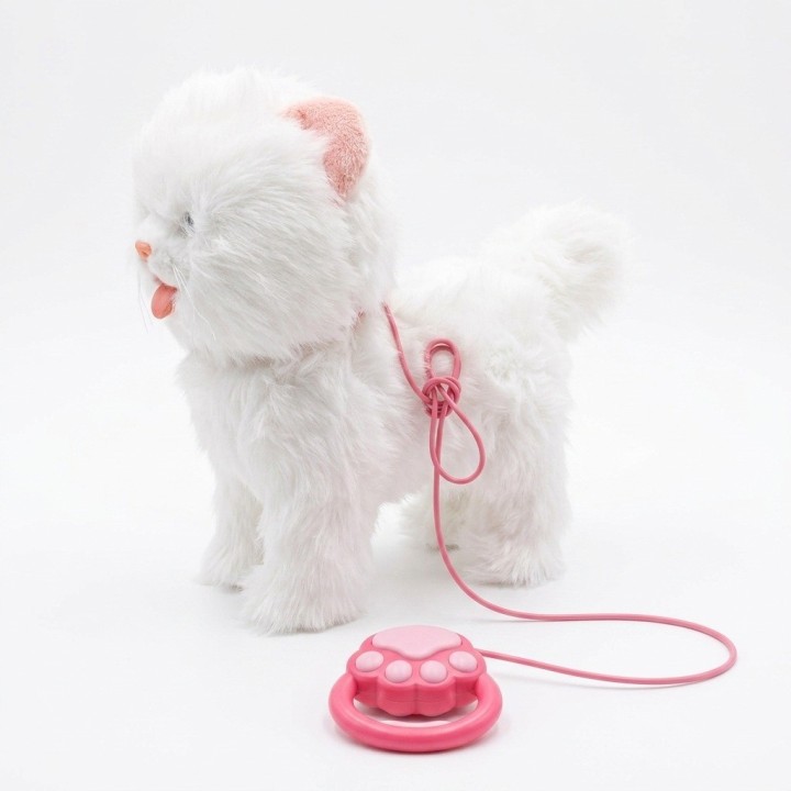 Gato Peluche Interactivo Camina Con Correa Y Sonido Niños