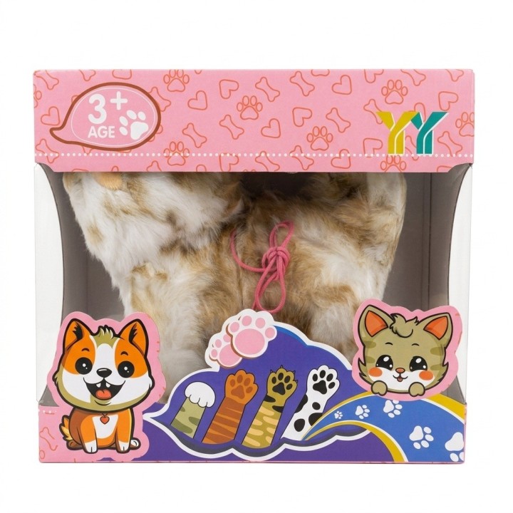 Gato Peluche Interactivo Camina Con Correa Y Sonido Niños