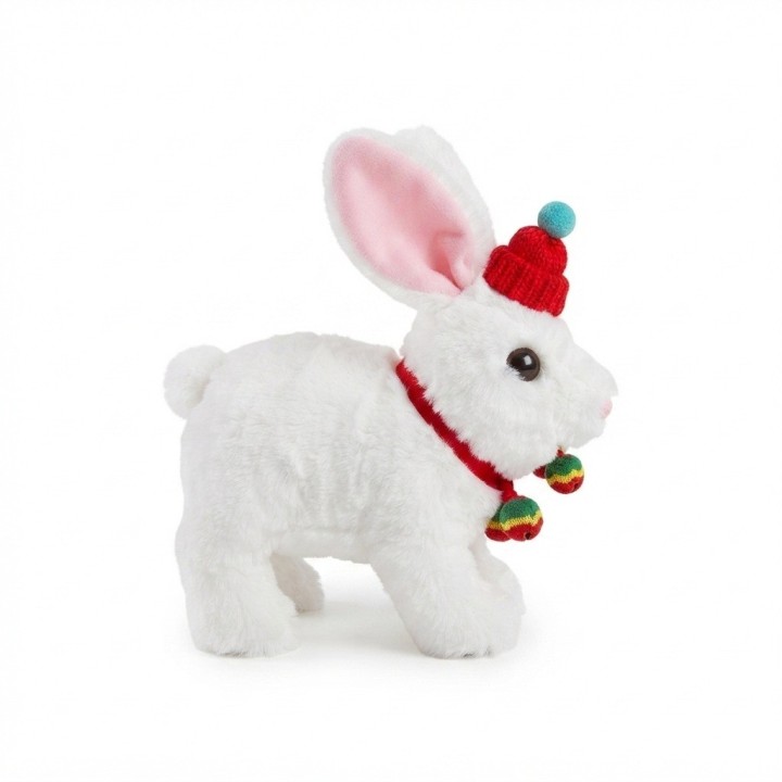 Conejo Peluche Interactivo Camina Y Hace Sonido + Bateria