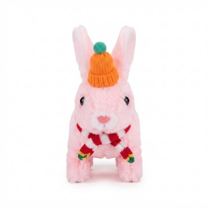 Conejo Peluche Interactivo Camina Y Hace Sonido + Bateria