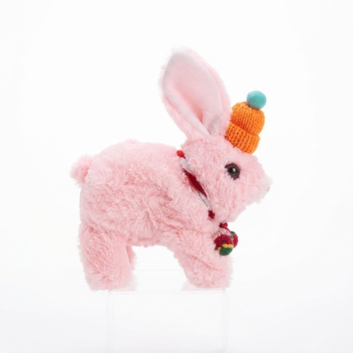 Conejo Peluche Interactivo Camina Y Hace Sonido + Bateria