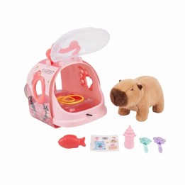 Capibara Peluche Interactivo Con Guacal Y Accesorios