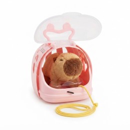 Capibara Peluche Interactivo Con Guacal Y Accesorios