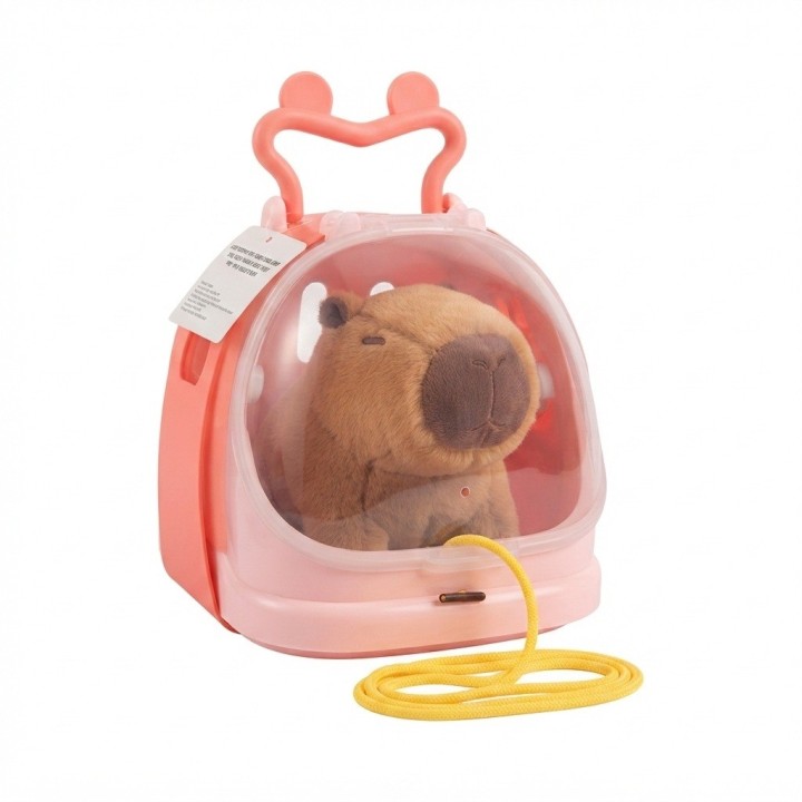 Capibara Peluche Interactivo Con Guacal Y Accesorios
