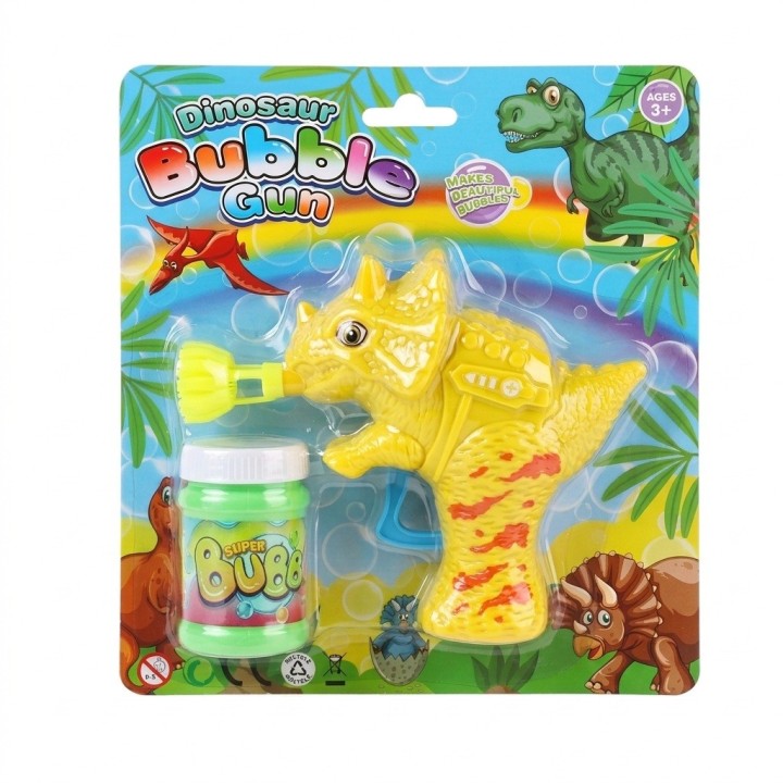 Pistola Burbujero Manual Dinosaurio Juguete Niños