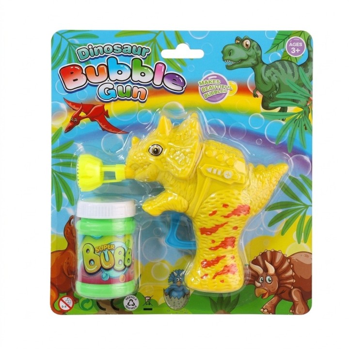 Pistola Burbujero Manual Dinosaurio Juguete Niños