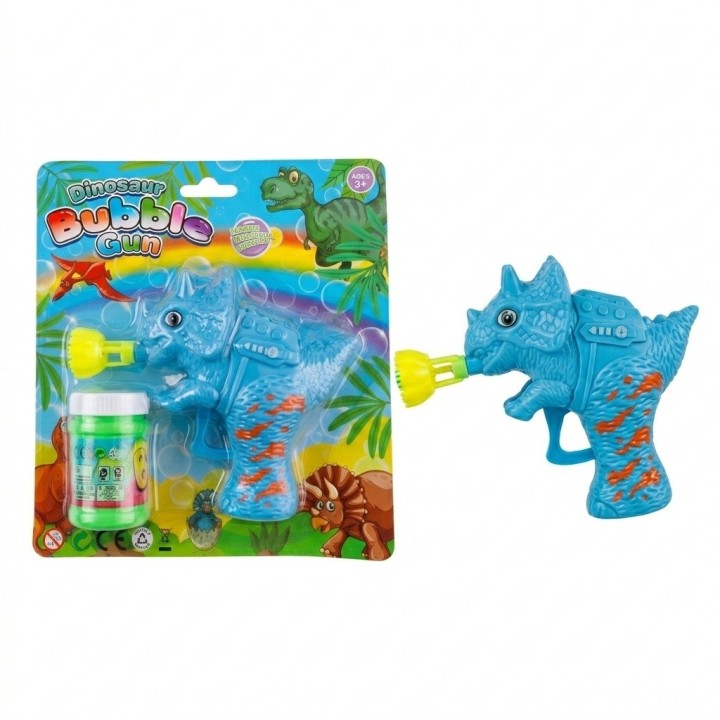 Pistola Burbujero Manual Dinosaurio Juguete Niños