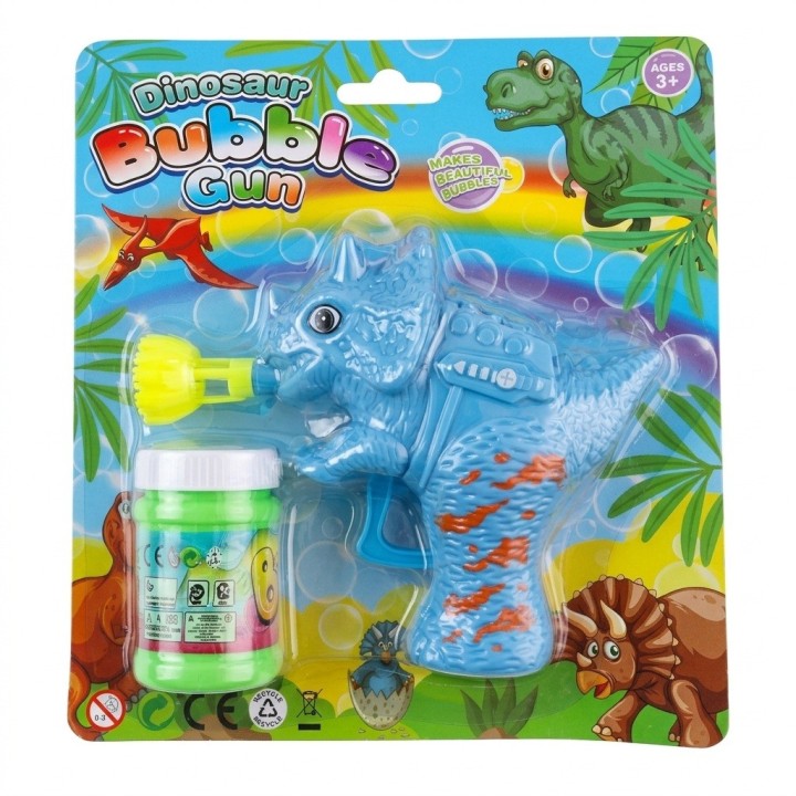 Pistola Burbujero Manual Dinosaurio Juguete Niños