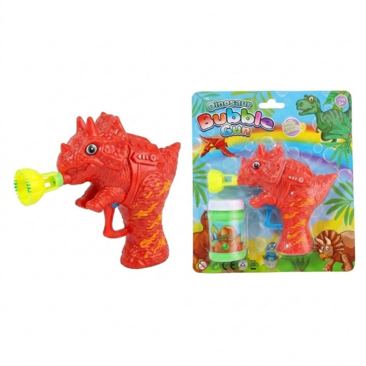Pistola Burbujero Manual Dinosaurio Juguete Niños