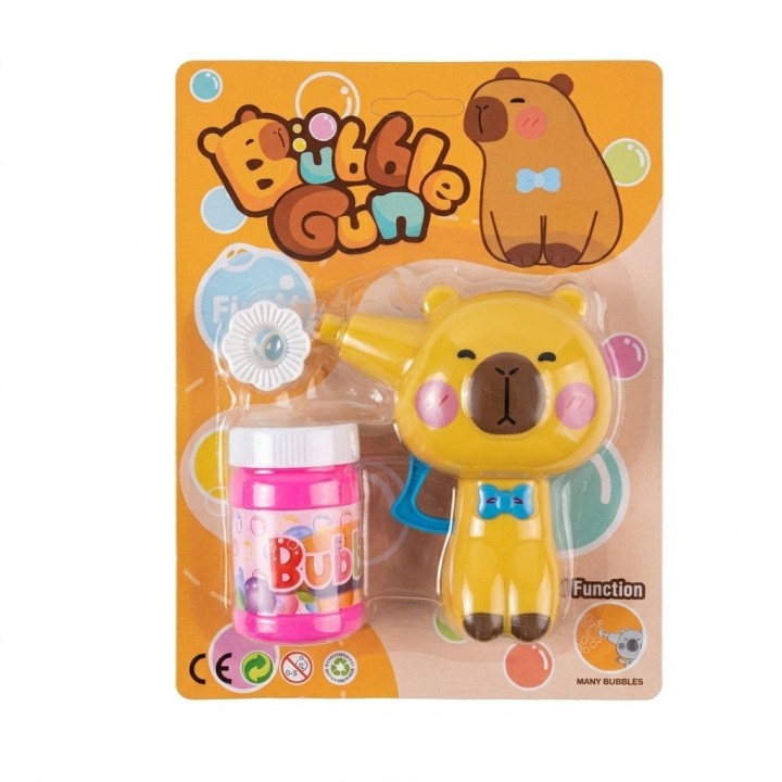 Pistola Burbujas Manual Capibara Chiguiro Juguete Niños