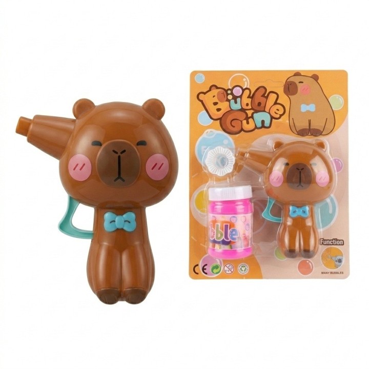Pistola Burbujas Manual Capibara Chiguiro Juguete Niños